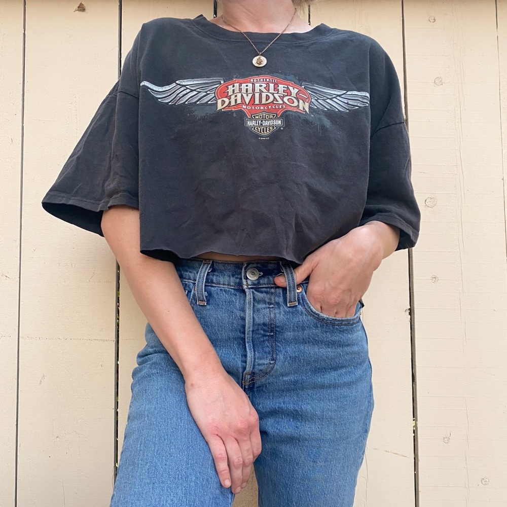 2008 Harley Davidson Tshirt Cropped